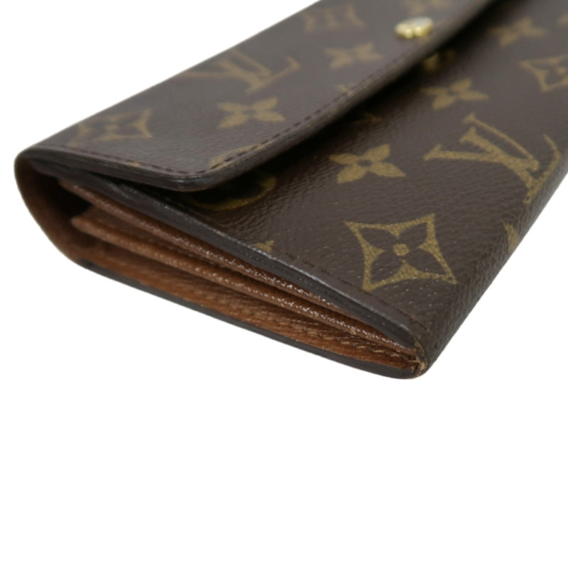 LOUIS VUITTON Monogram Portefeuille Sarah Long Wallet Pvc Brown
