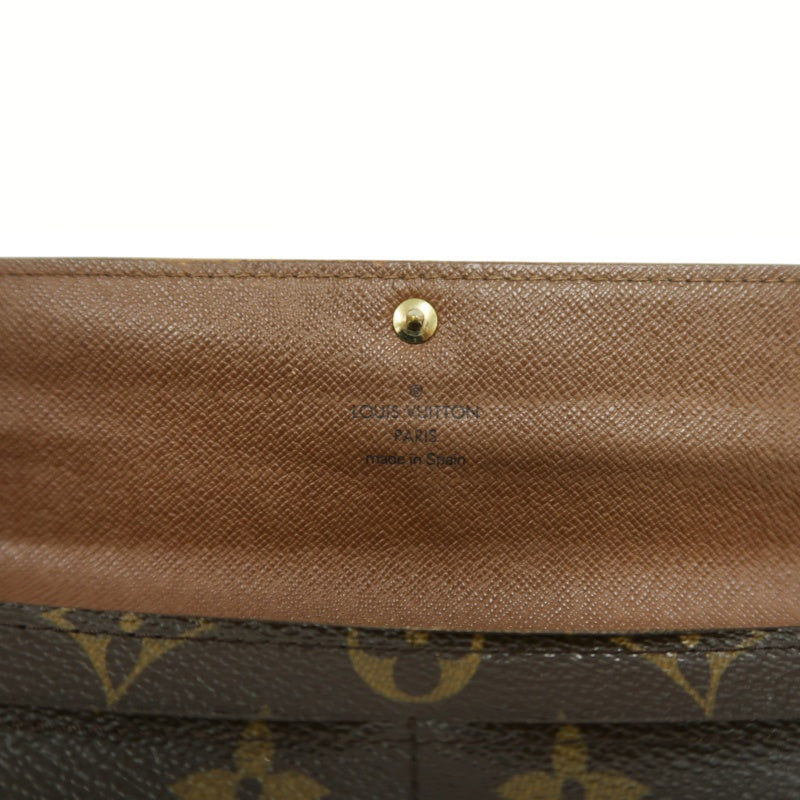 LOUIS VUITTON Monogram Portefeuille Sarah Long Wallet Pvc Brown