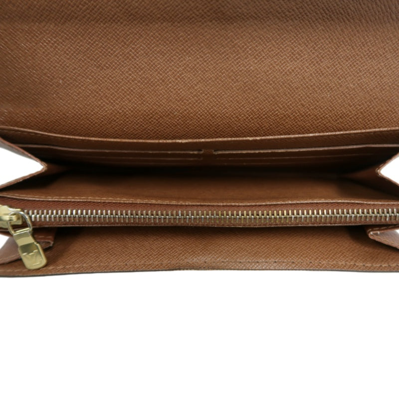 LOUIS VUITTON Monogram Portefeuille Sarah Long Wallet Pvc Brown