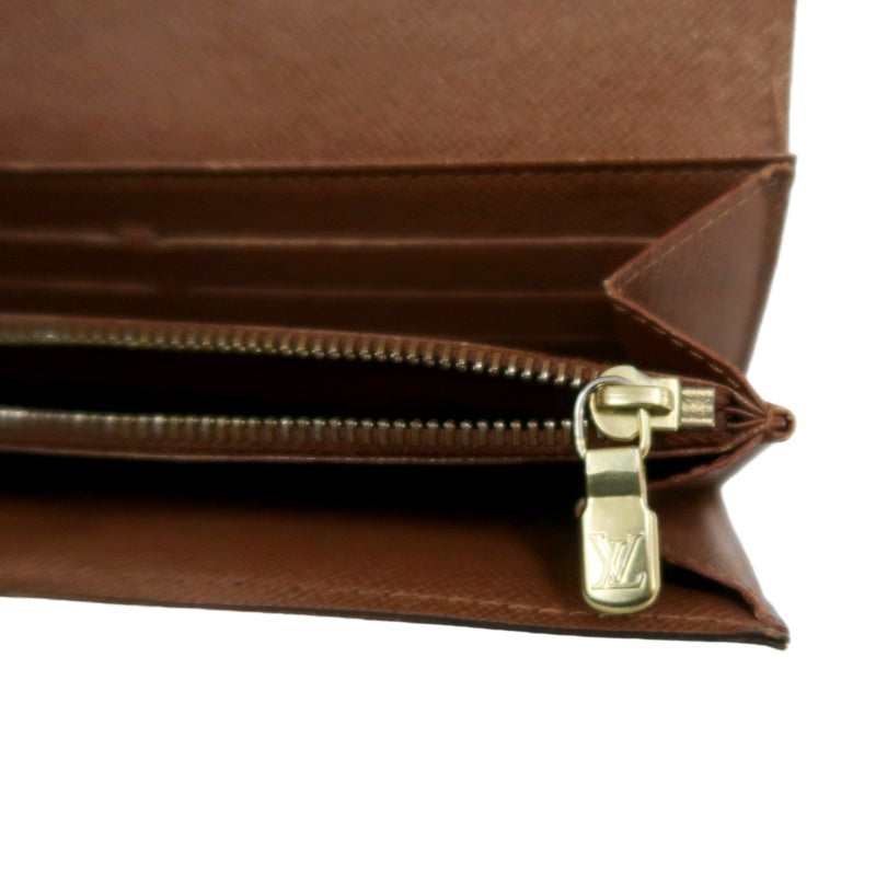 LOUIS VUITTON Monogram Portefeuille Sarah Long Wallet Pvc Brown
