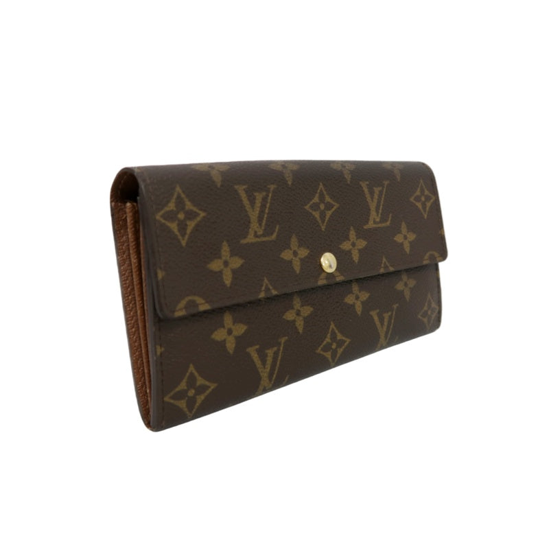 LOUIS VUITTON Monogram Portefeuille Sarah Long Wallet Pvc Brown