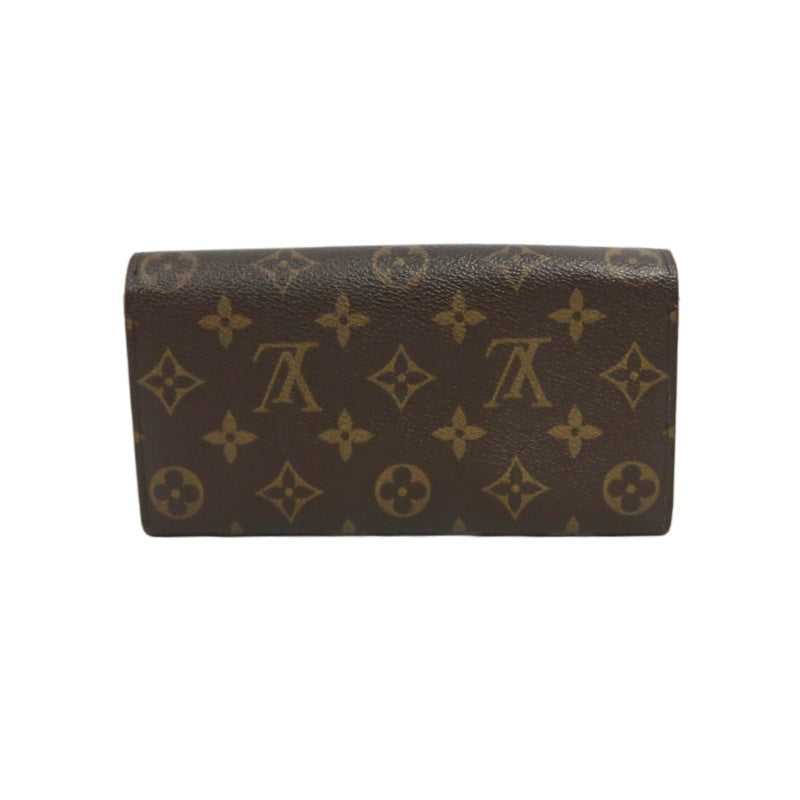 LOUIS VUITTON Monogram Portefeuille Sarah Long Wallet Pvc Brown