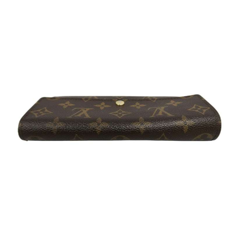 LOUIS VUITTON Monogram Portefeuille Sarah Long Wallet Pvc Brown