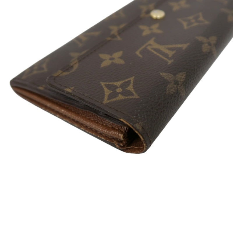 LOUIS VUITTON Monogram Portefeuille Sarah Long Wallet Pvc Brown