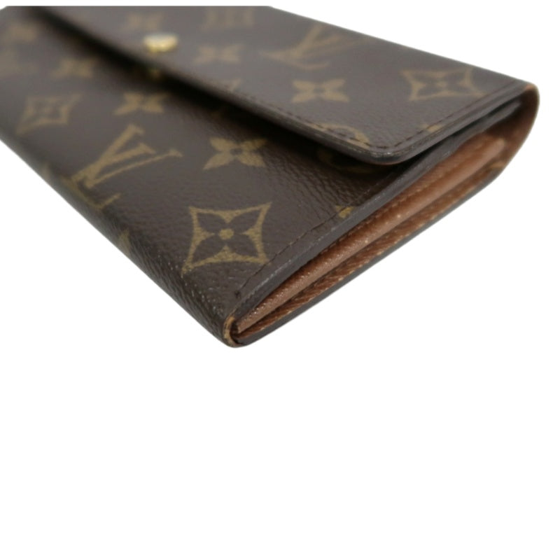 LOUIS VUITTON Monogram Portefeuille Sarah Long Wallet Pvc Brown