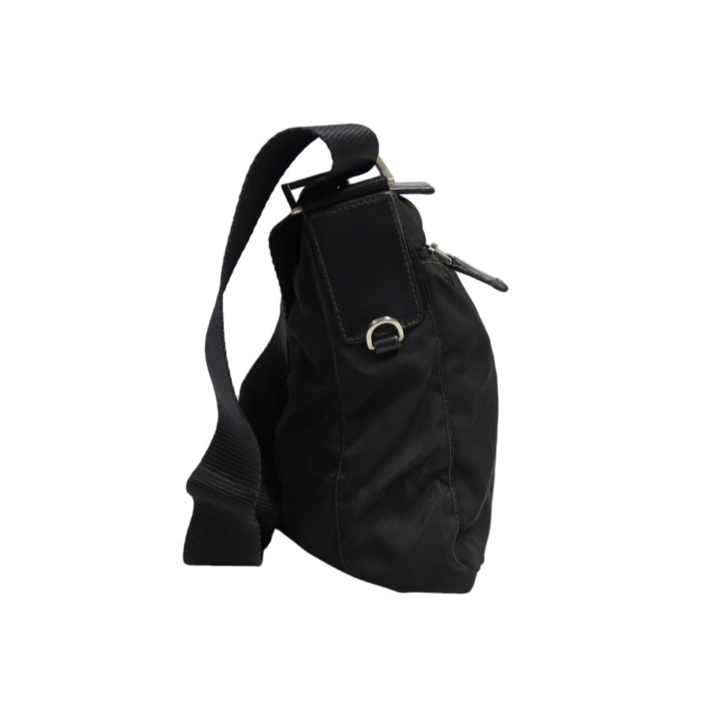 PRADA Black Nylon Crossbody Bag