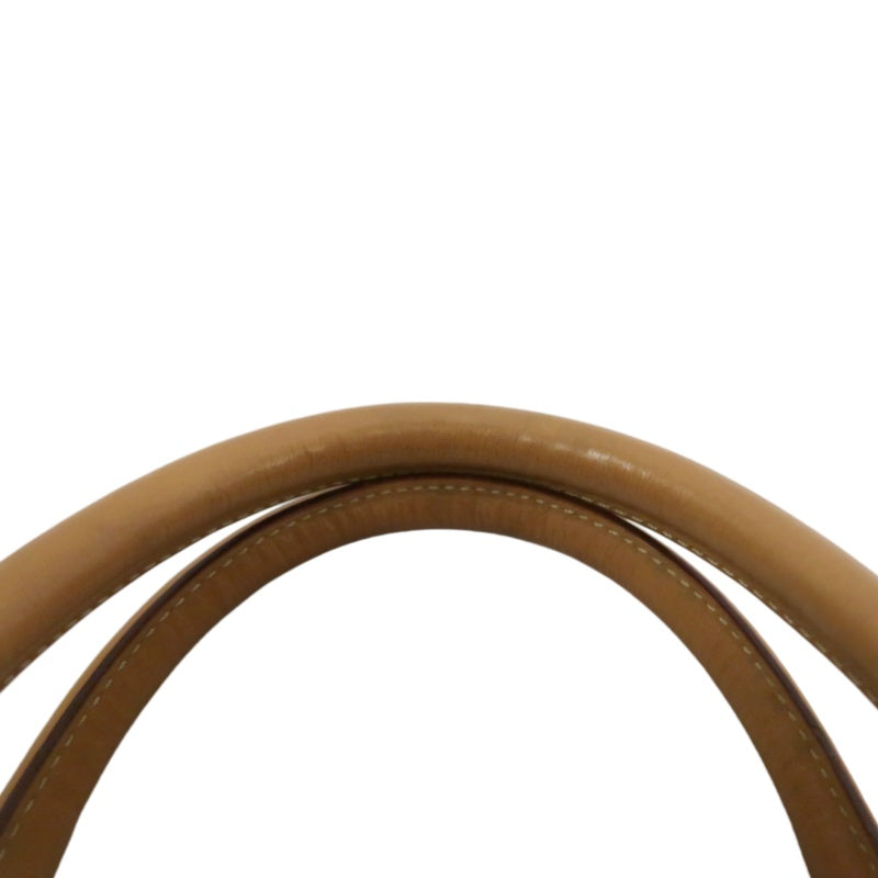 CELINE Macadam Monogram PVC Boston Handbag Brown with Gold Hardware