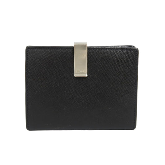 PRADA Wallet, Black, Silver Hardware, With Original Box and Guarantee Card