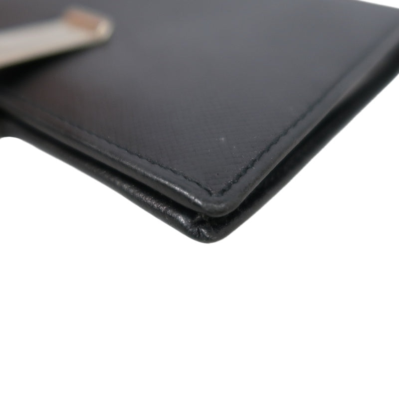 PRADA Wallet, Black, Silver Hardware, With Original Box and Guarantee Card