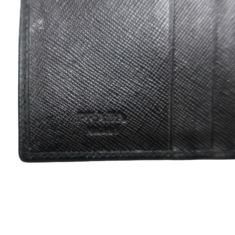 PRADA Wallet, Black, Silver Hardware, With Original Box and Guarantee Card