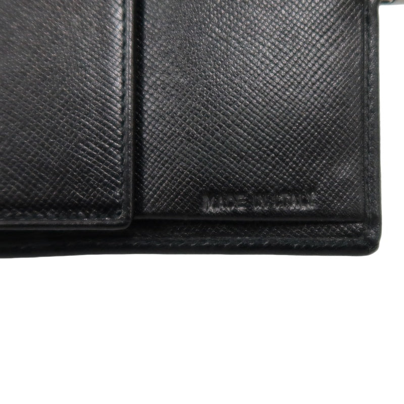PRADA Wallet, Black, Silver Hardware, With Original Box and Guarantee Card