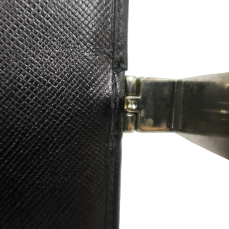 PRADA Wallet, Black, Silver Hardware, With Original Box and Guarantee Card