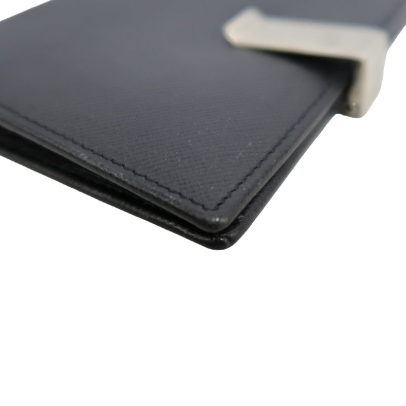 PRADA Wallet, Black, Silver Hardware, With Original Box and Guarantee Card