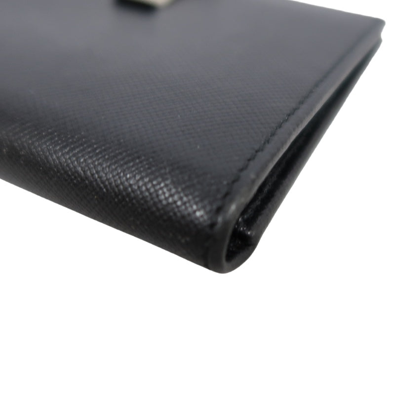 PRADA Wallet, Black, Silver Hardware, With Original Box and Guarantee Card