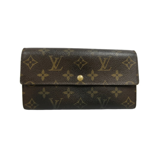 LOUIS VUITTON Portefeuille Sarah Long Wallet, Monogram PVC, Brown