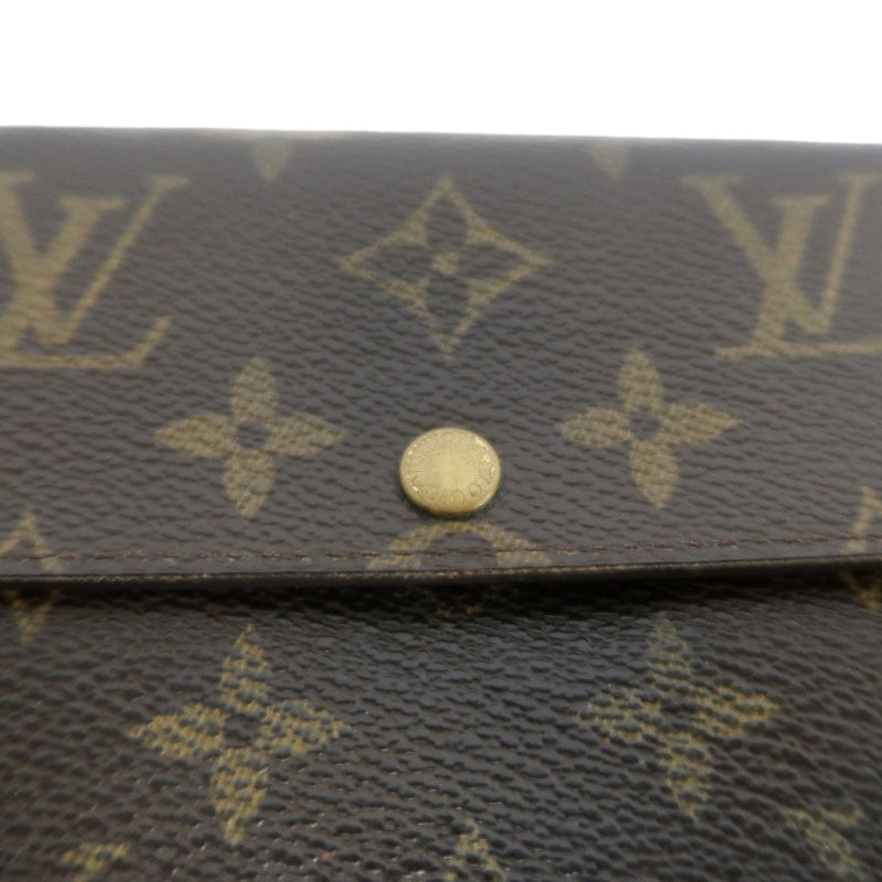 LOUIS VUITTON Portefeuille Sarah Long Wallet, Monogram PVC, Brown