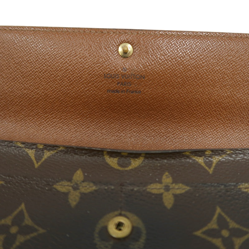 LOUIS VUITTON Portefeuille Sarah Long Wallet, Monogram PVC, Brown