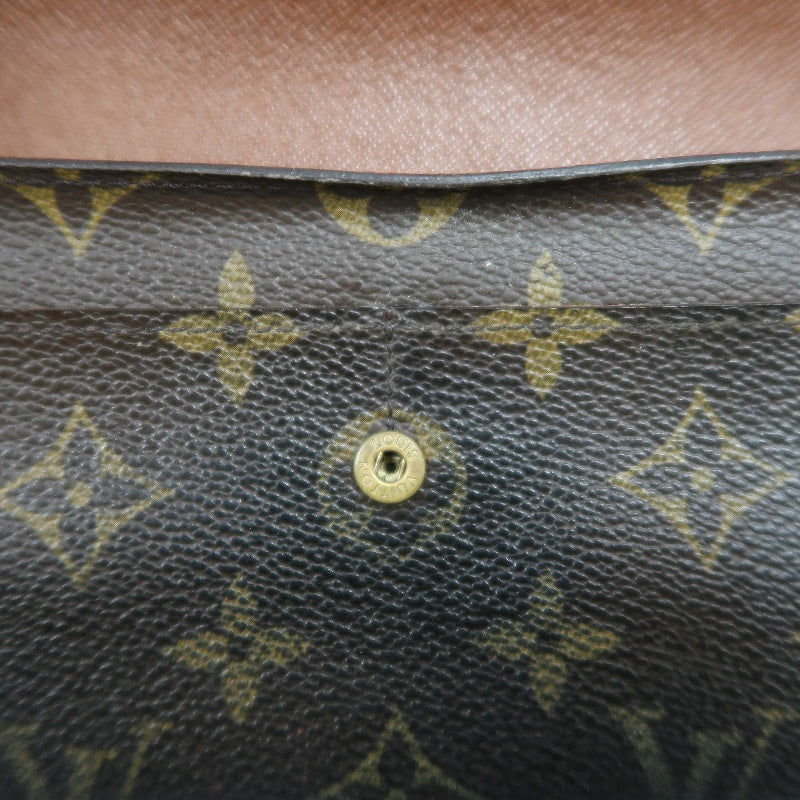 LOUIS VUITTON Portefeuille Sarah Long Wallet, Monogram PVC, Brown