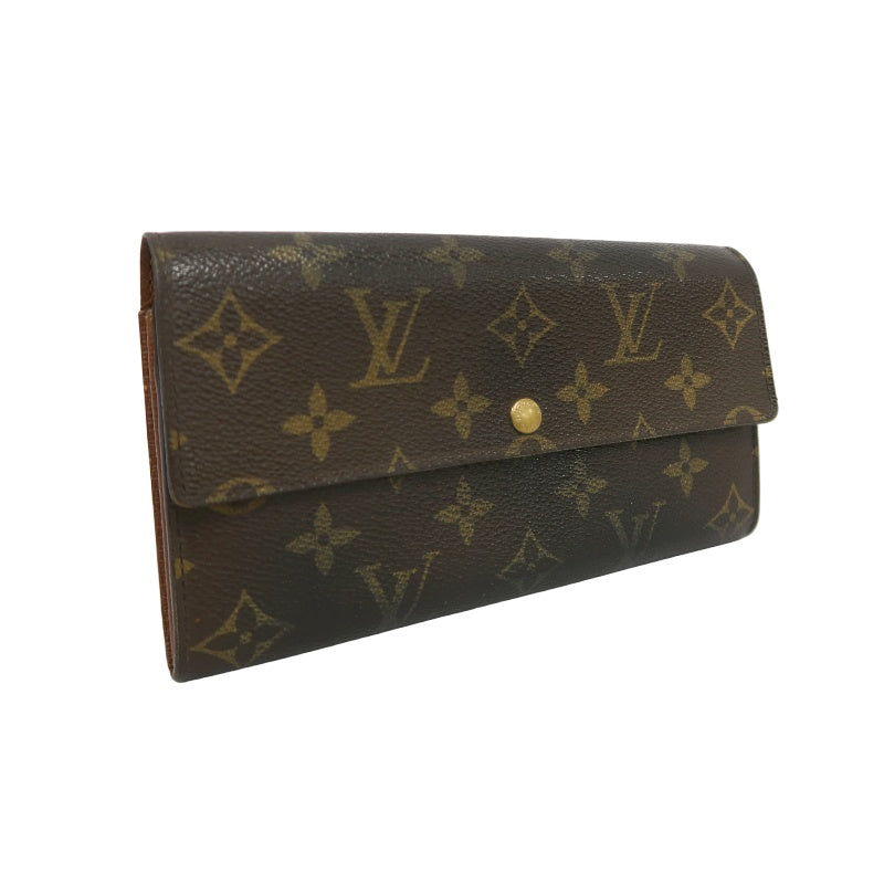 LOUIS VUITTON Portefeuille Sarah Long Wallet, Monogram PVC, Brown