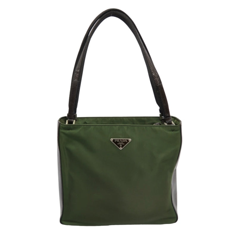 PRADA Pocono Tote Bag Nylon Green