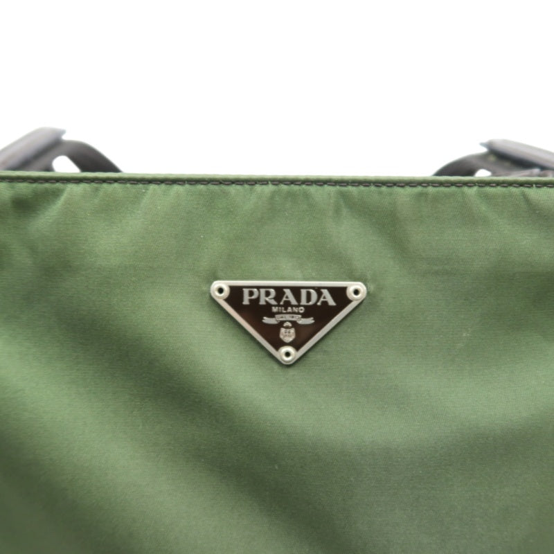 PRADA Pocono Tote Bag Nylon Green