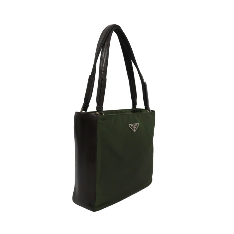 PRADA Pocono Tote Bag Nylon Green