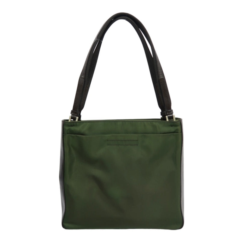 PRADA Pocono Tote Bag Nylon Green