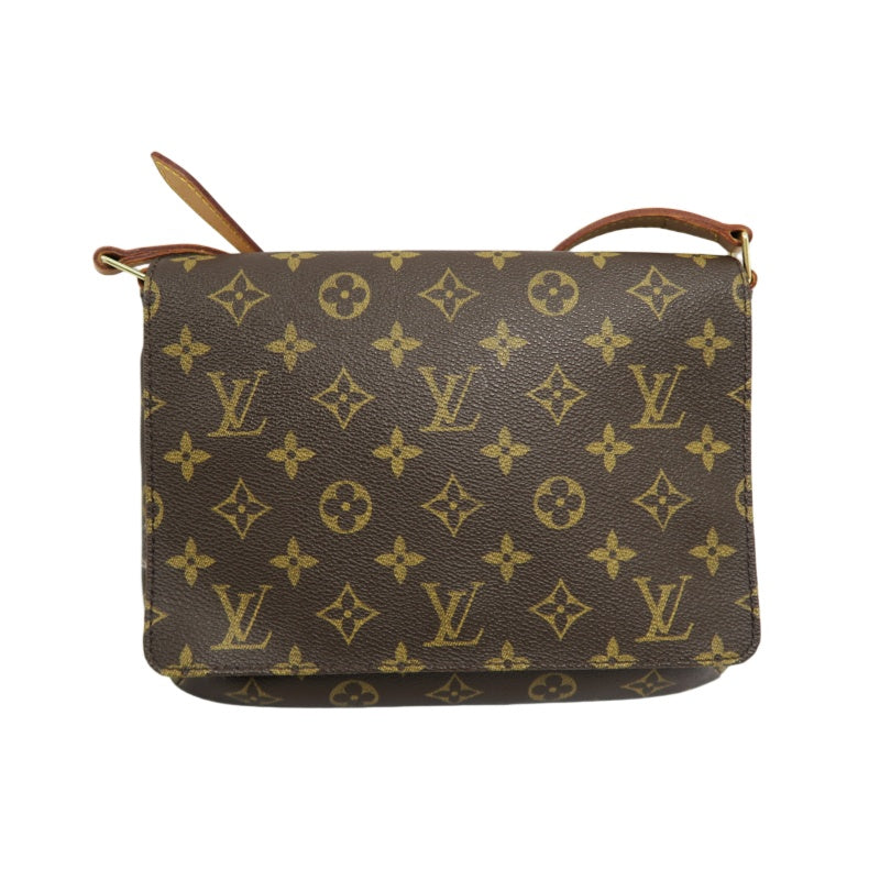 LOUIS VUITTON Monogram Musette Tango Shoulder Bag Pvc Brown