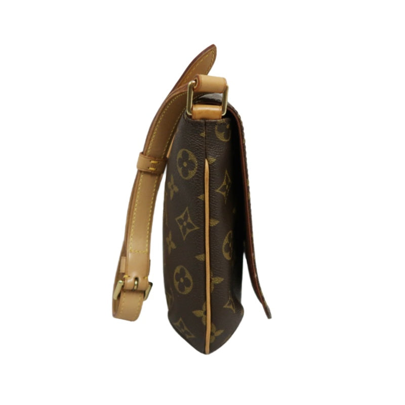LOUIS VUITTON Monogram Musette Tango Shoulder Bag Pvc Brown