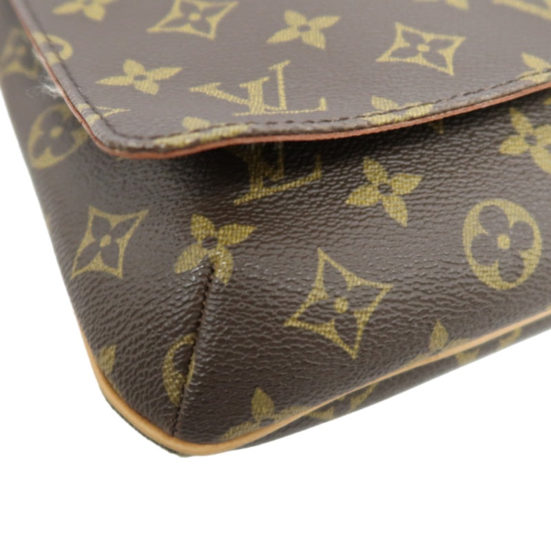 LOUIS VUITTON Monogram Musette Tango Shoulder Bag Pvc Brown
