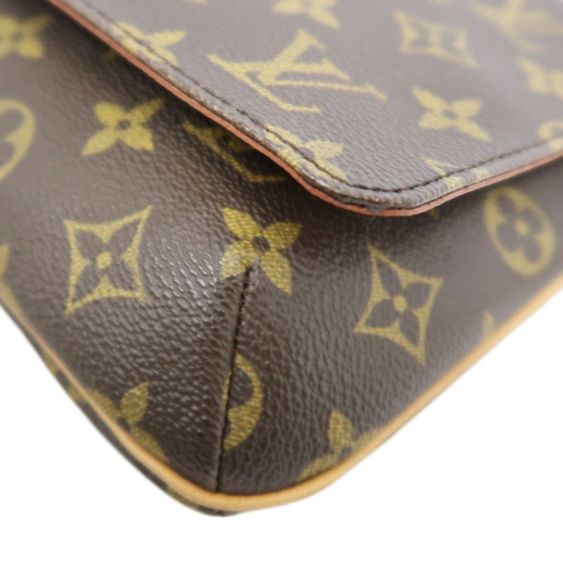 LOUIS VUITTON Monogram Musette Tango Shoulder Bag Pvc Brown