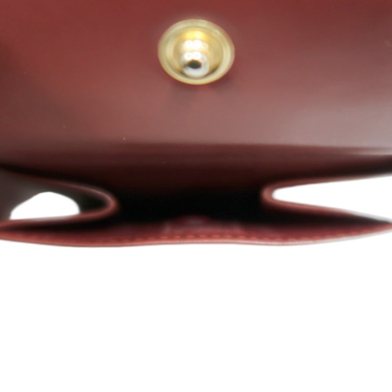 CARTIER Wallet, Bordeaux Red, Gold Hardware