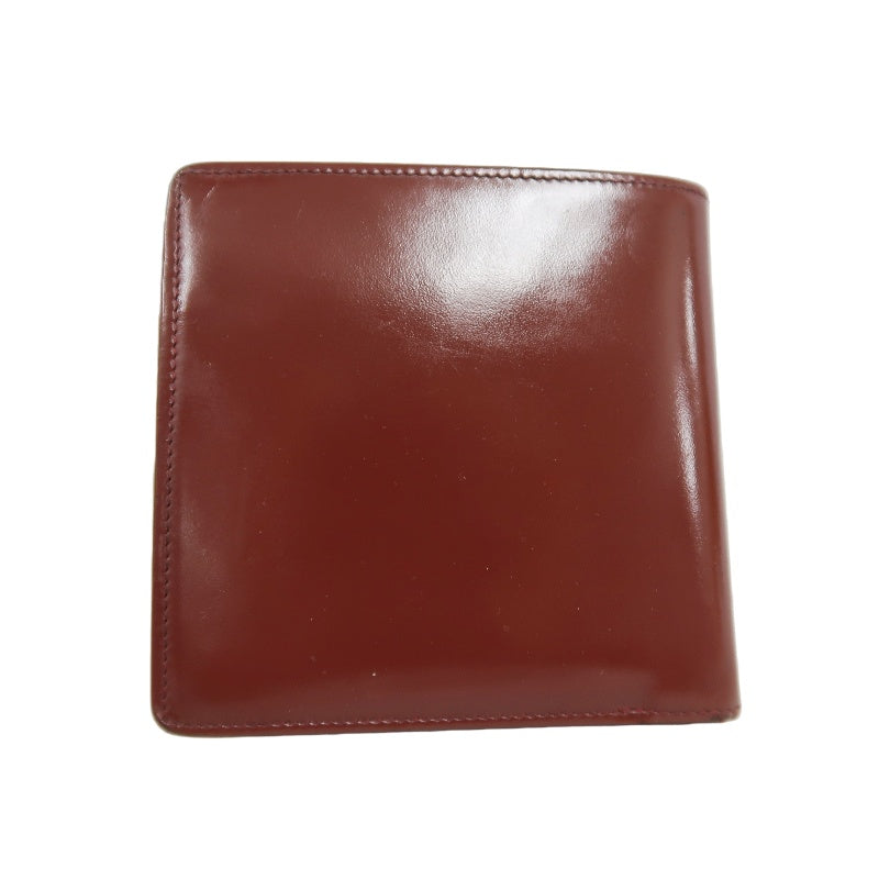 CARTIER Wallet, Bordeaux Red, Gold Hardware