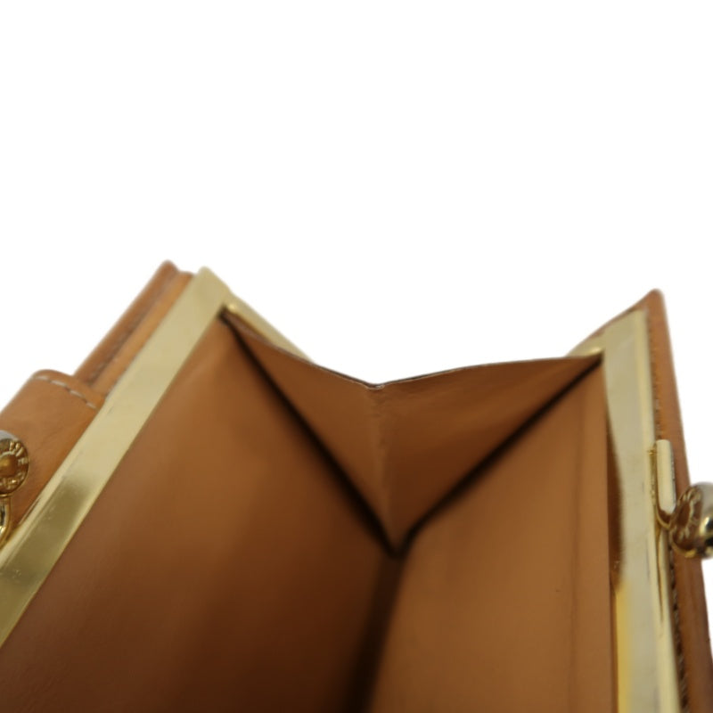 CELINE Macadam Bifold Wallet Canvas Leather Brown