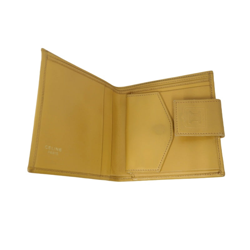 CELINE Macadam Brown Monogram PVC Short Wallet