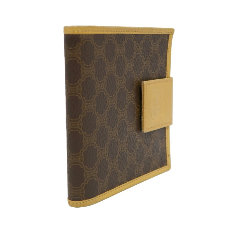 CELINE Macadam Brown Monogram PVC Short Wallet
