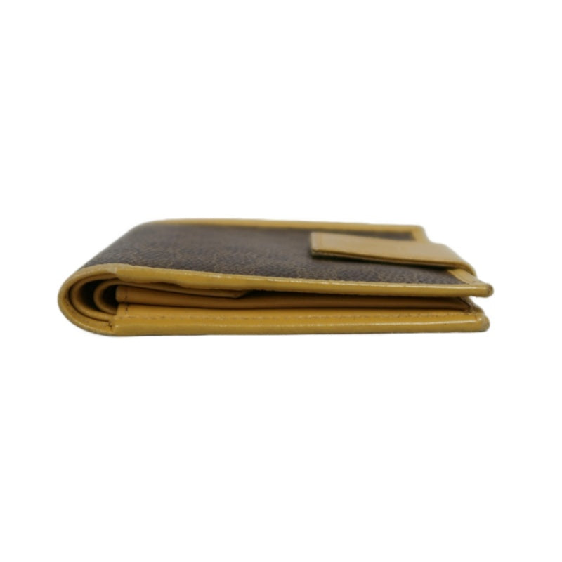 CELINE Macadam Brown Monogram PVC Short Wallet