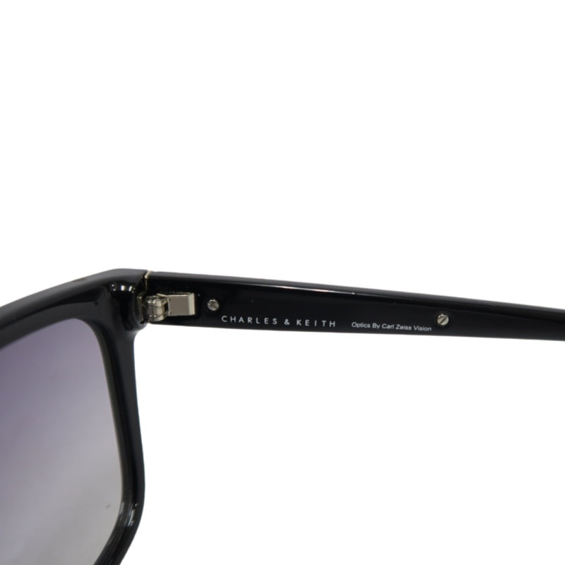 CHARLES & KEITH Black Large Square-frame Gradient Lens Sunglasses