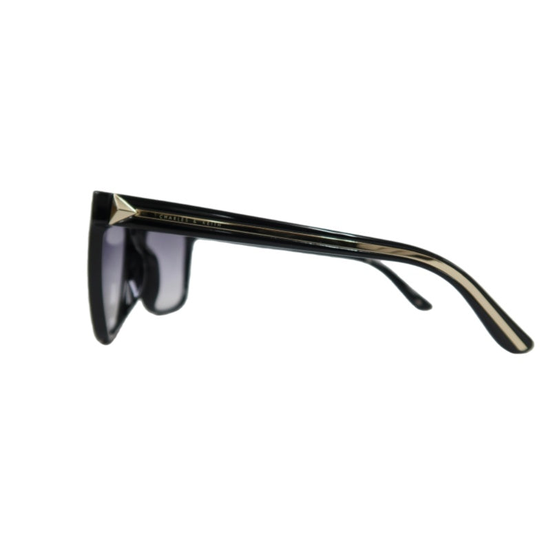 CHARLES & KEITH Black Large Square-frame Gradient Lens Sunglasses
