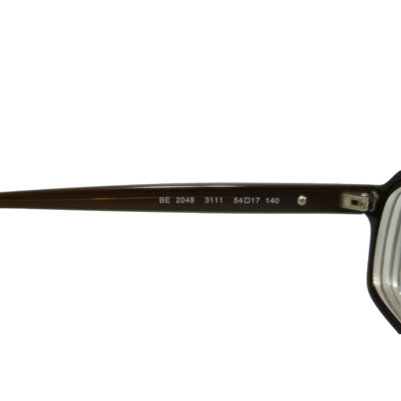 BURBERRY Dark Brown Rectangular Frame Eyeglasses