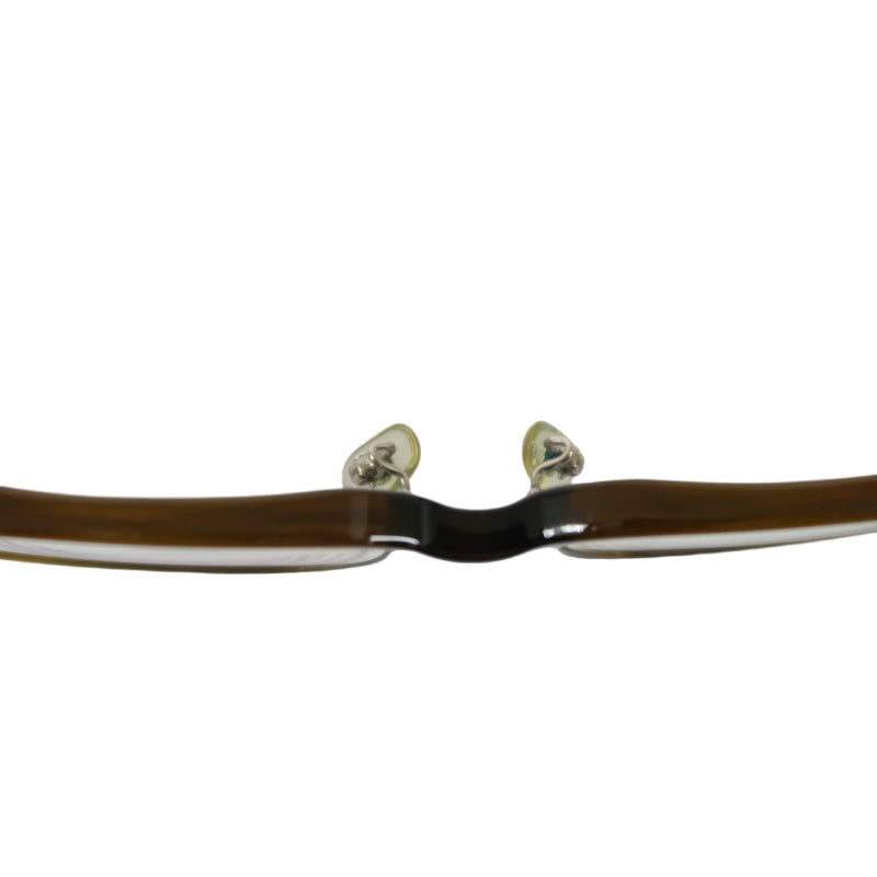 BURBERRY Dark Brown Rectangular Frame Eyeglasses