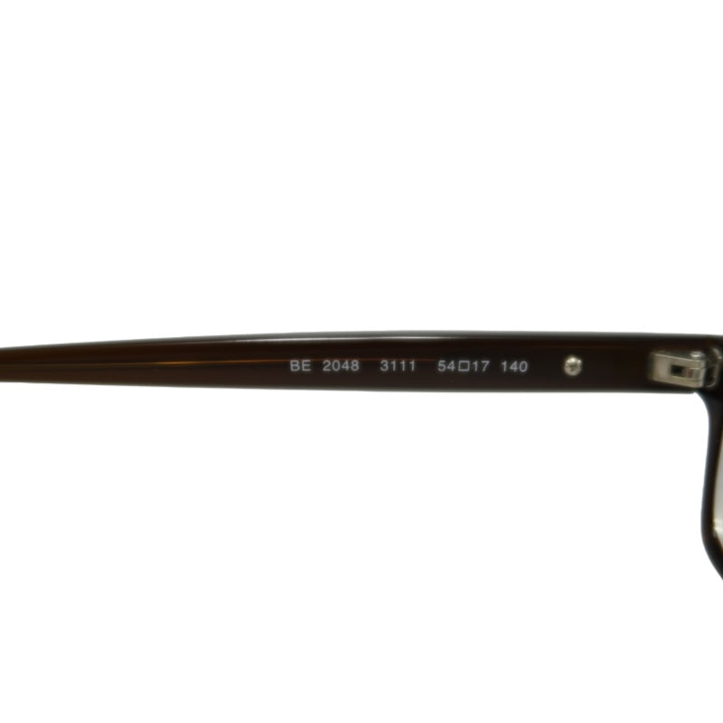BURBERRY Dark Brown Rectangular Frame Eyeglasses