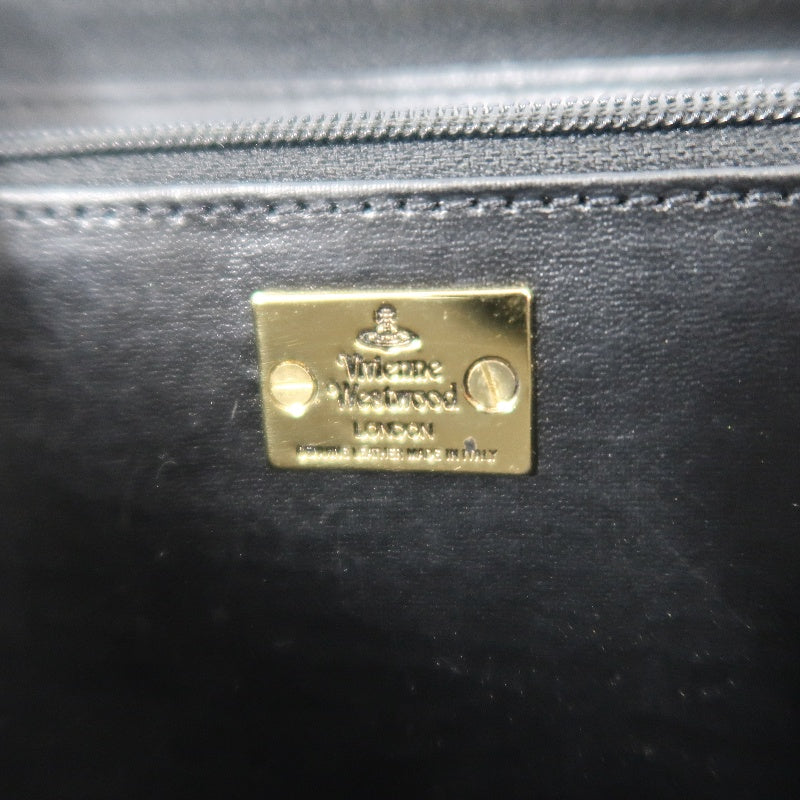 VIVIENNE WESTWOOD Long Wallet, Green & Black Check Leather, Saturn Logo