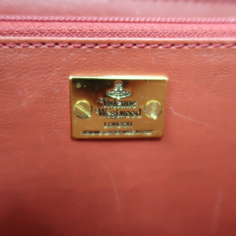 VIVIENNE WESTWOOD Tartan Studded Zip Around Wallet Leather Multicolor Gold Orb Logo Hardware