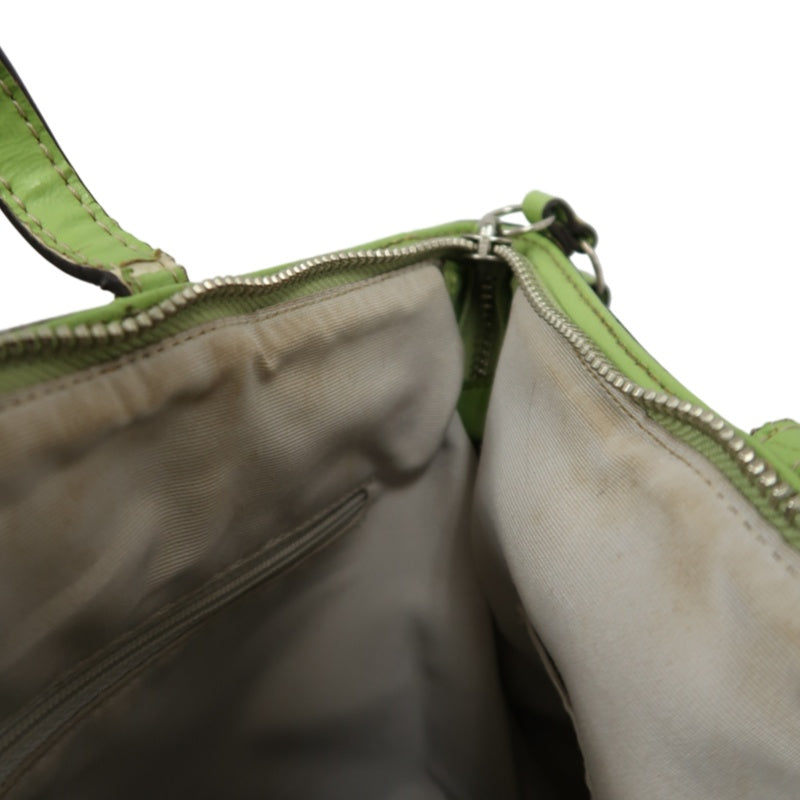 COACH Signature Canvas Tote Shoulder Bag Beige/Green
