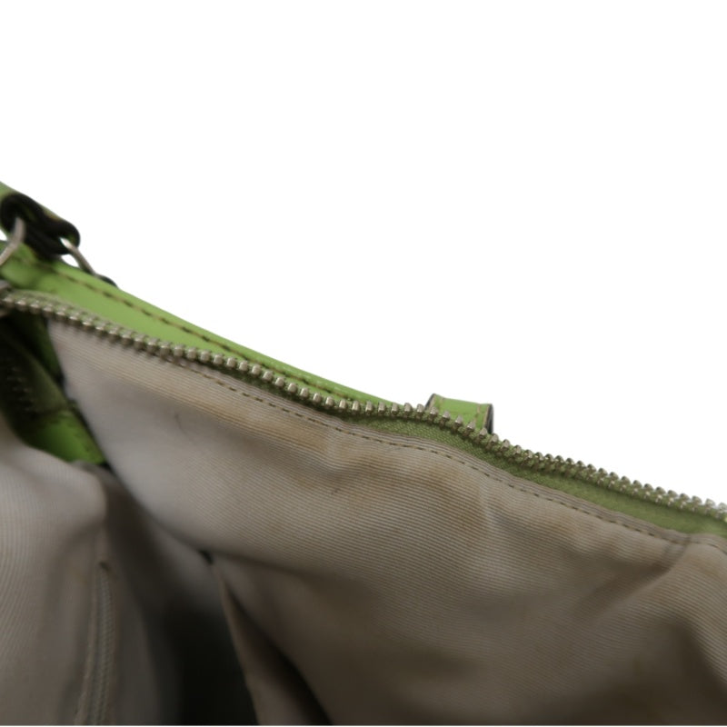 COACH Signature Canvas Tote Shoulder Bag Beige/Green