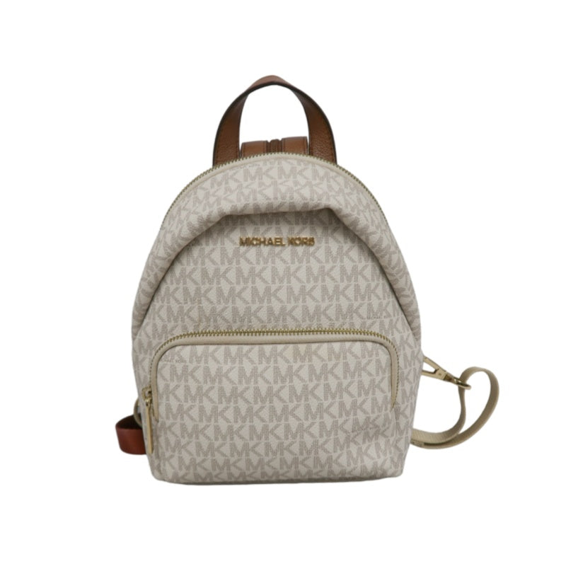 MICHAEL KORS MK Signature PVC Backpack Beige