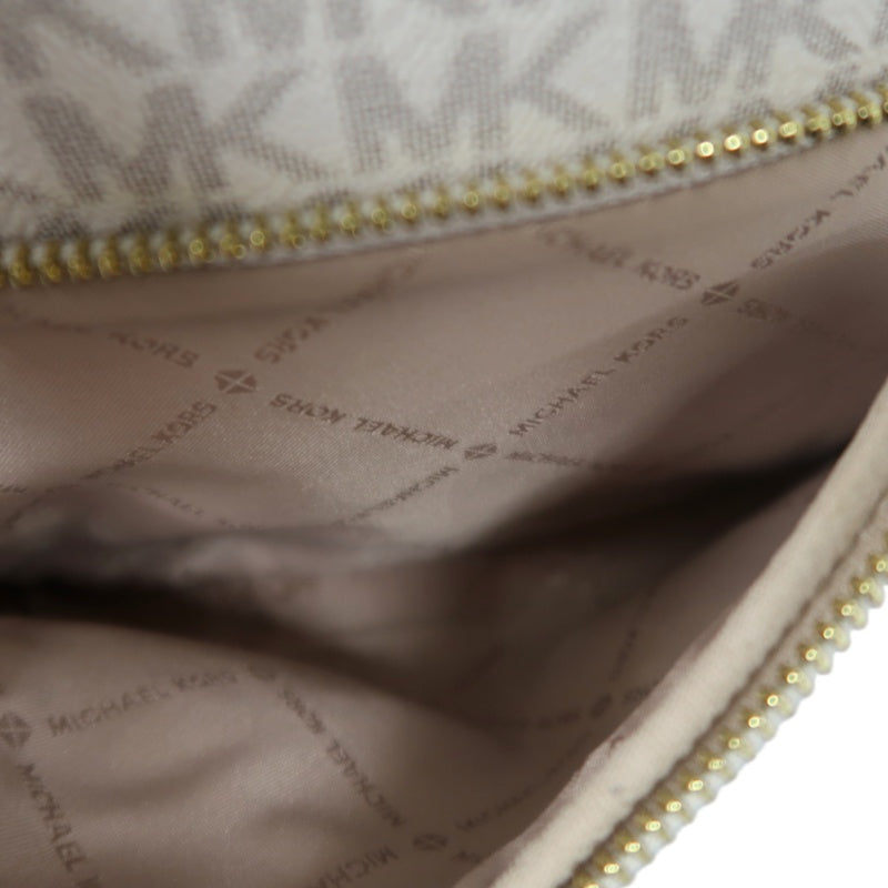 MICHAEL KORS MK Signature PVC Backpack Beige