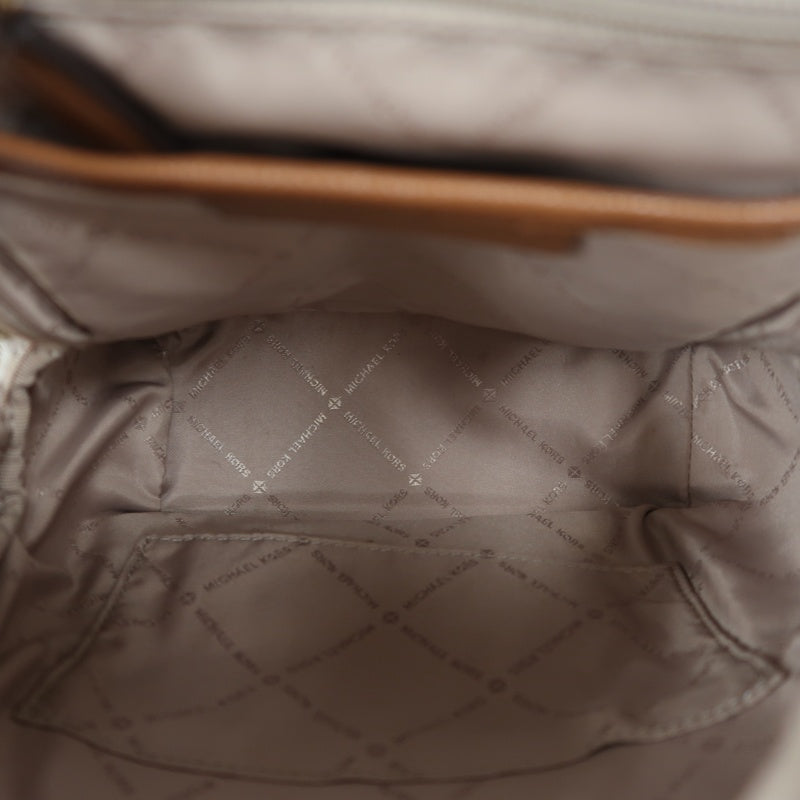 MICHAEL KORS MK Signature PVC Backpack Beige