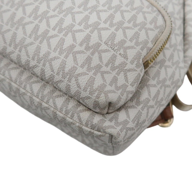 MICHAEL KORS MK Signature PVC Backpack Beige